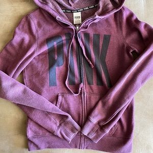 VS PINK Maroon Zip Up Jacket